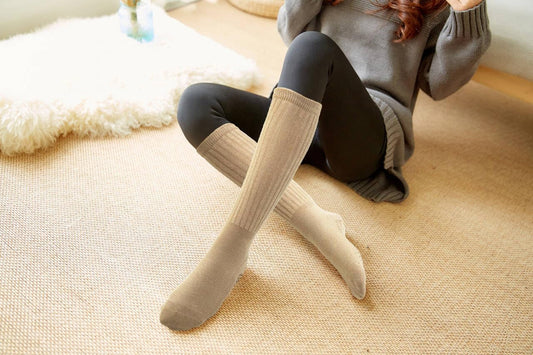 BomKinta Pilates Socks with Grips for Women Yoga Grippy Slouch Scrunch Sock