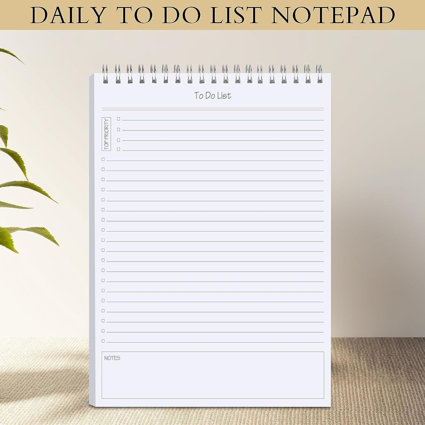 to Do List Notepad 3pcs/Set - Daily Planner Notepad Undated 60 Sheets Tear Off, 5.5" x 8.3" Planning Pad Checklist Productivity Note Pad for Work and Personal Organized