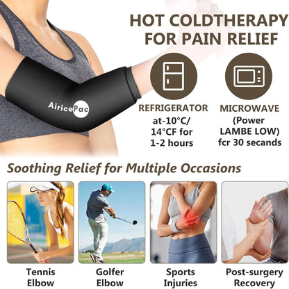 AiricePac Ice Pack for Back Pain Relief, Reusable Gel Lower Back Wrap, Cold Compress Therapy for Waist Lumbar Injuries, Sciatic Nerve, Herniated or Degenerative Disc, Coccyx, Tailbone Pain Blue