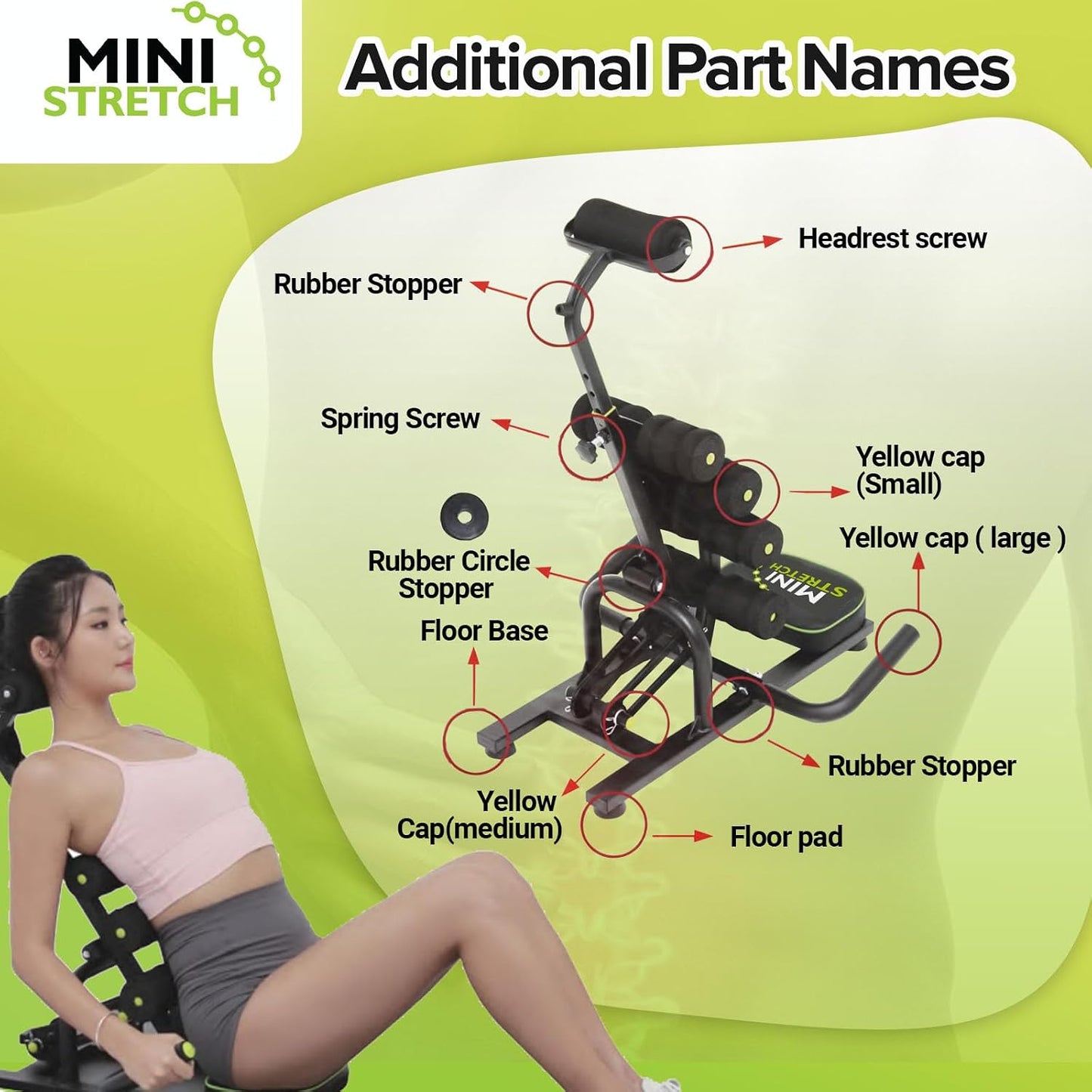 Mini Inversion Table by Mini Stretch, Relieve Back Pain, Re-Align The Spine, Stretch The Back and Neck. 330 lbs. Weight Capacity, Compact Foldable Back Stretcher