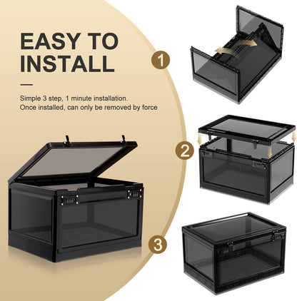 Lalifebuss Large Lock Box for Personal Items, 24 Litre Combination Lockable Storage Box for Office Locker/School/Medicine/Snacks/Phone Jail/Electronic/Home