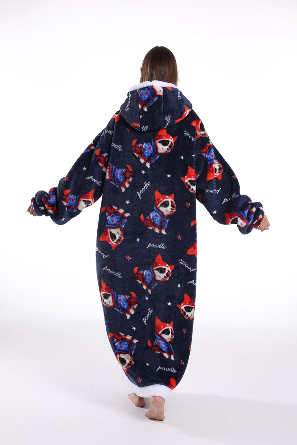 Capecage Blanket Hoodie, Long Hooded Blanket Sweatshirt as Birthday Gifts for Women Men, Long Wearable Blanket for Women Men.