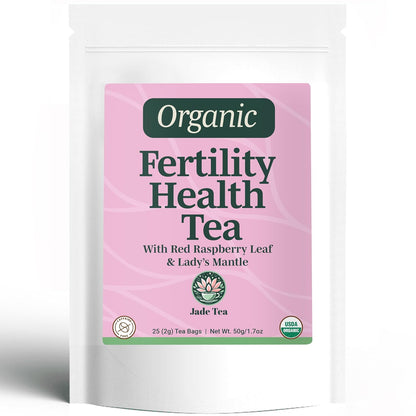 Jade Tea Fertility Tea for Women, Red Raspberry Leaf & Lady's Mantle