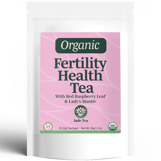Jade Tea Fertility Tea for Women, Red Raspberry Leaf & Lady's Mantle