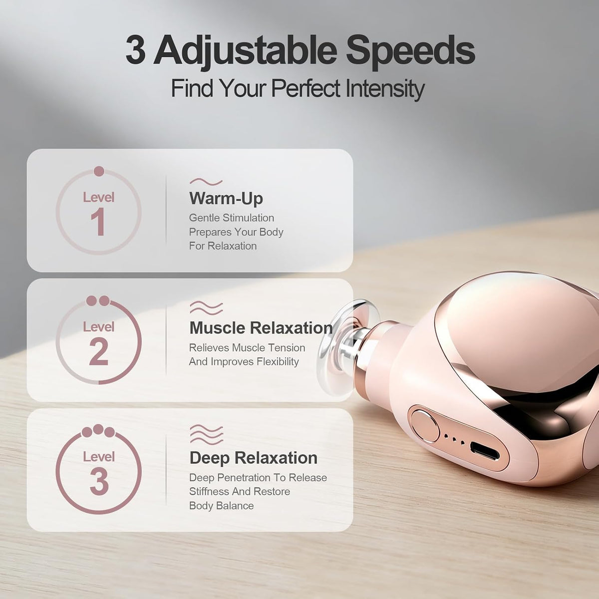 DEITY Super Mini Massage Gun Deep Tissue, Percussion Muscle Massager for Pain Relief, Portable Small Travel Size, Handheld Electric Massager for Gym, Office, Home & Athletes