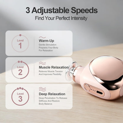DEITY Super Mini Massage Gun Deep Tissue, Percussion Muscle Massager for Pain Relief, Portable Small Travel Size, Handheld Electric Massager for Gym, Office, Home & Athletes