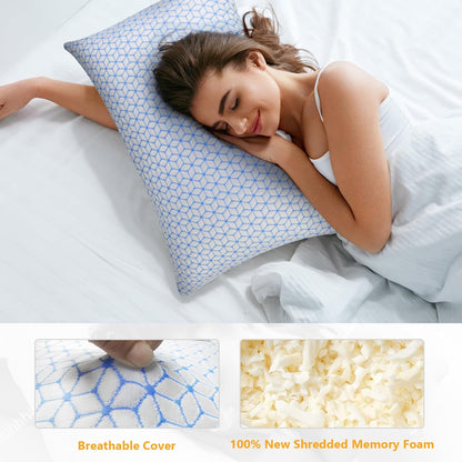 Love Attitude King Size Pillows, Shredded Memory Foam Pillows King