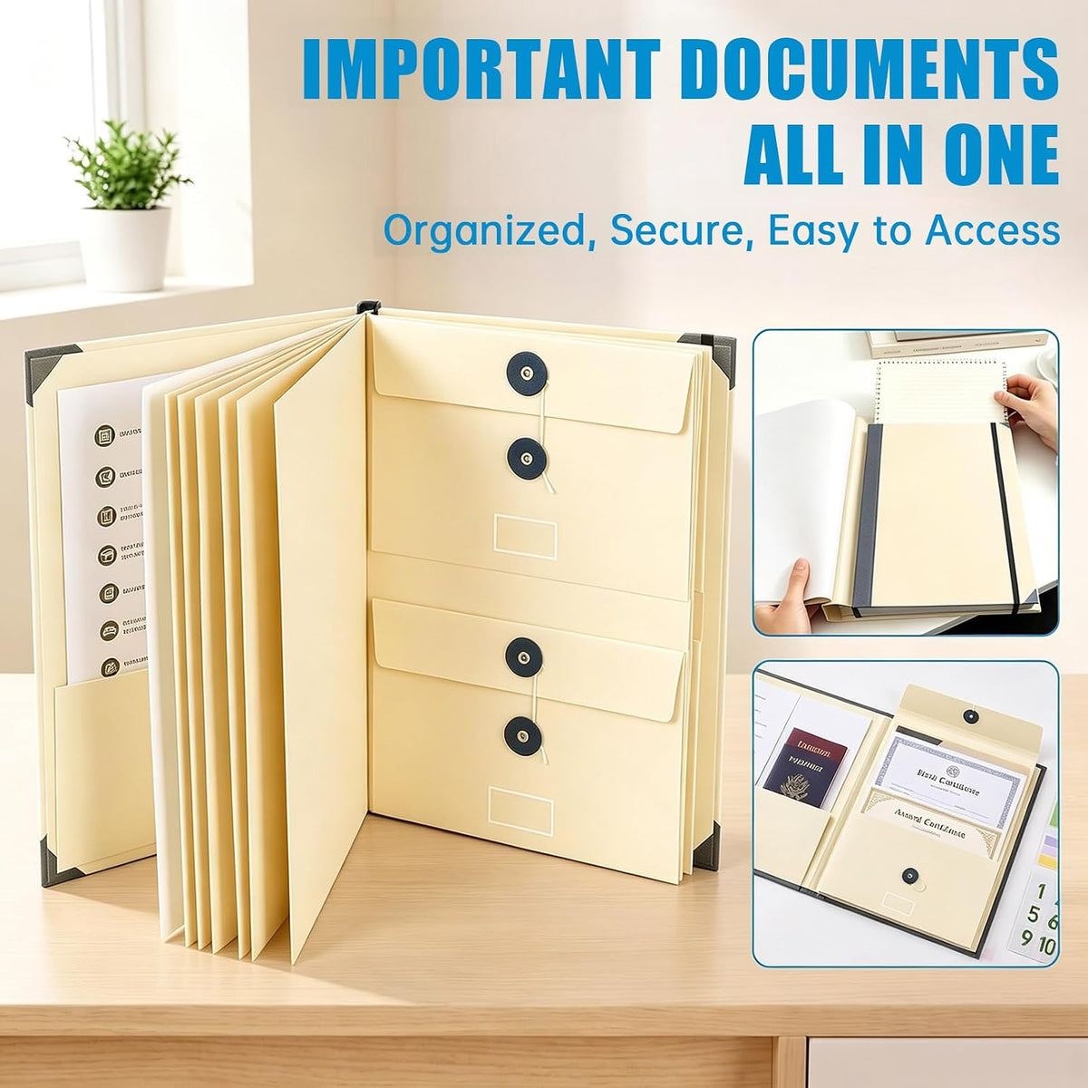 in Case I Die Binder with Labels – Important Document Organizer for Families, End of Life Planner & Estate Planning Folder for Final Wishes, Medical & Home Records (Pink)