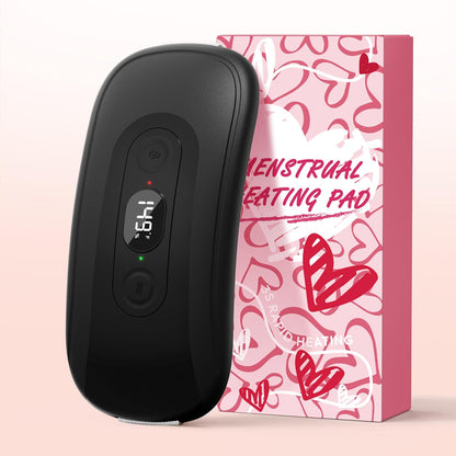 Portable Heating Pad: 2 Timer 6 Heat Levels 6 Vibration Modes Cordless Electric Heating Pad 3s Fast Heating Travel Heating Pad Gifts for Women Christmas Birthday Pink