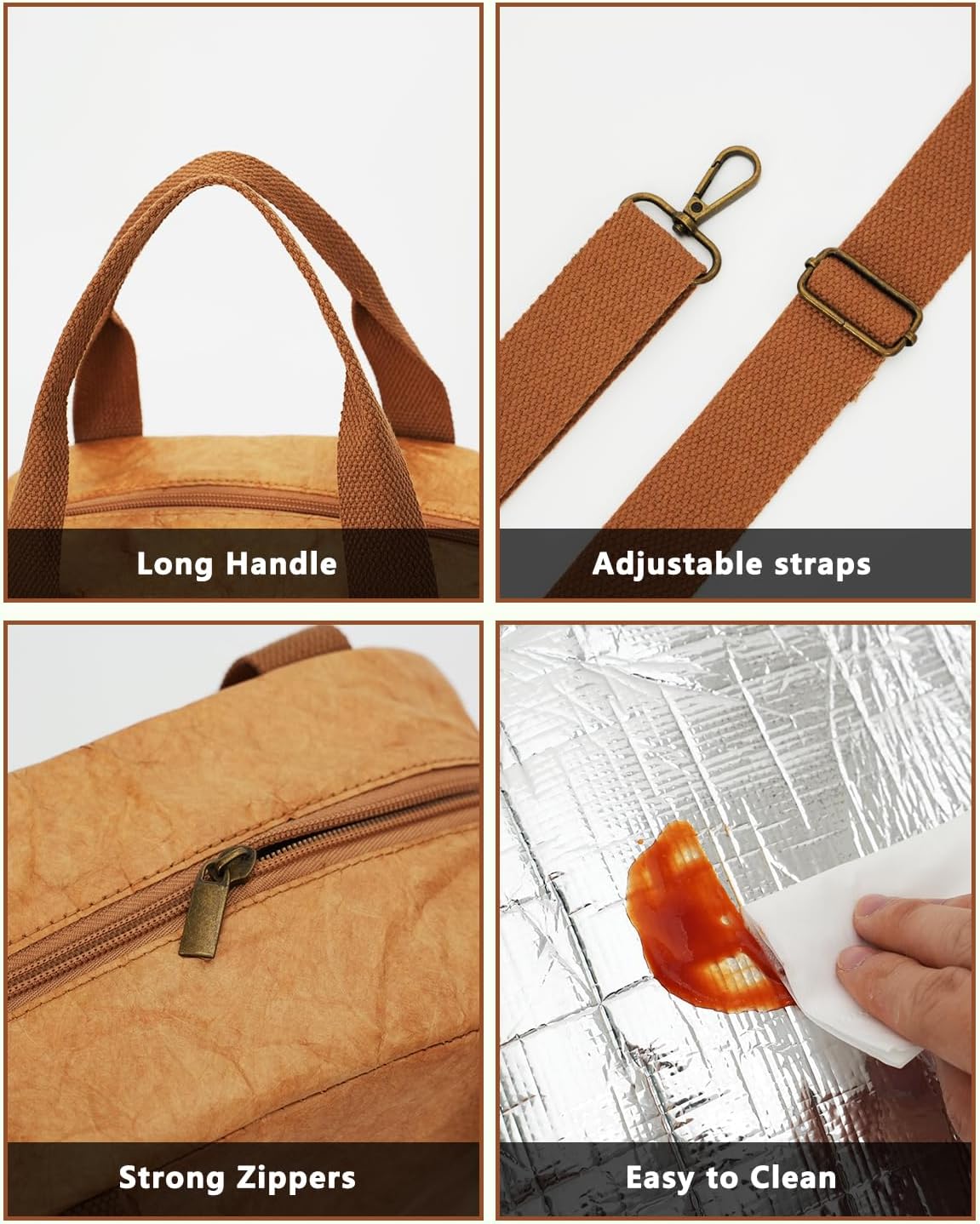 6500℉ Upgraded Fireproof Cash Bag (11.2x7.7 inch) with 2 Pockets,Small Fireproof Safe with 2 Zipper,Storage Cash,Legal Documents Safe,10 Layers of Heat Insulated Materials(2 Pack)