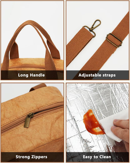 6500℉ Upgraded Fireproof Cash Bag (11.2x7.7 inch) with 2 Pockets,Small Fireproof Safe with 2 Zipper,Storage Cash,Legal Documents Safe,10 Layers of Heat Insulated Materials(2 Pack)