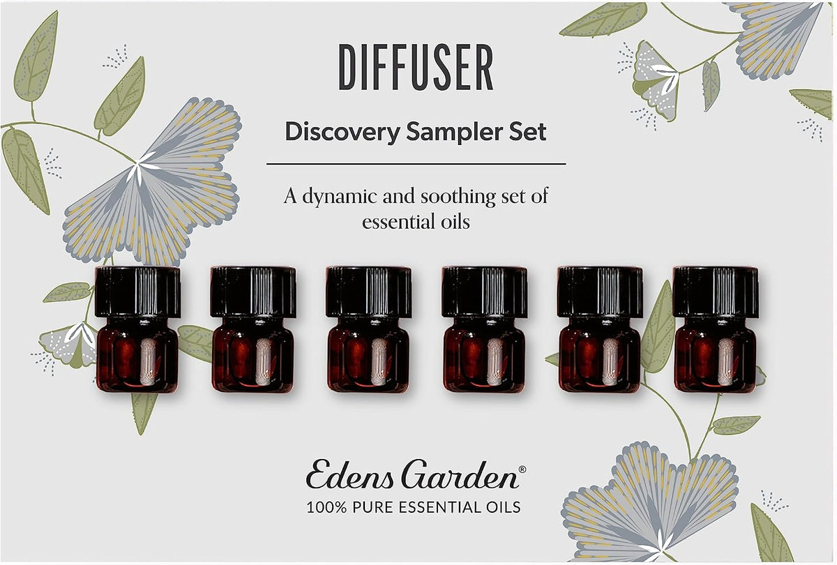 Edens Garden Top Essential Oil Blends Sampler 18 Set – 100% Pure Therapeutic Grade, Natural, Undiluted Aromatherapy Scents for Diffusers & Humidifiers – Wellness Gift for Men & Women, .92 ml/ 18 Pack