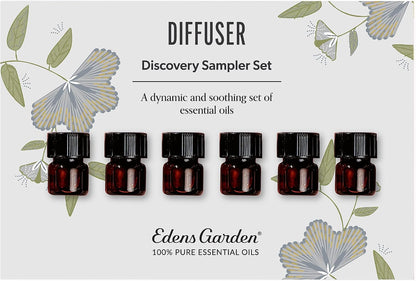 Edens Garden Top Essential Oil Blends Sampler 18 Set – 100% Pure Therapeutic Grade, Natural, Undiluted Aromatherapy Scents for Diffusers & Humidifiers – Wellness Gift for Men & Women, .92 ml/ 18 Pack