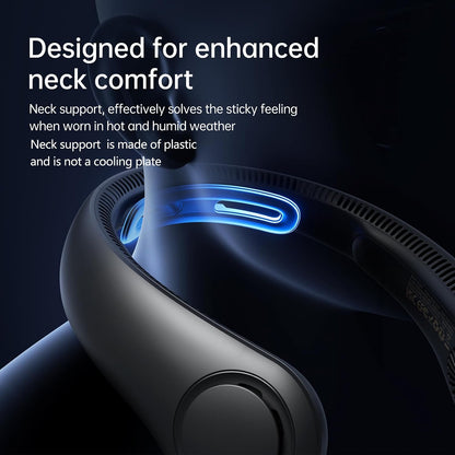 JISULIFE Portable Neck Fan Upgraded: Neckbrace Hands-Free, 5-Speed 5000 mAh