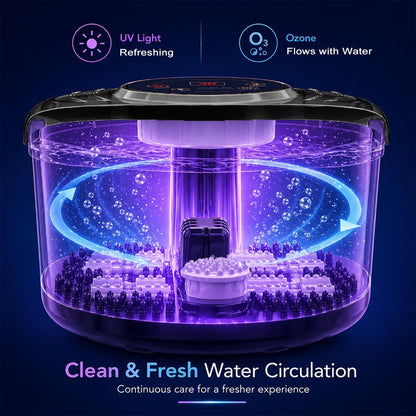 Foot Soaking Tub, Foot Spa Bath Massager with Heat, Epsom Salt,Bubbles, Vibration and Red Light,Foot Soaker, Birthday Gifts for Mom Dad Women Men Her Him