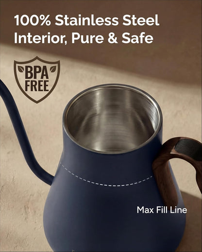 INTASTING Gooseneck Electric Kettle with ±1℉ Temperature Control 0.9 Liter