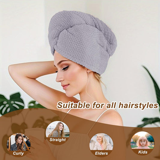 Microfiber Hair Towel for Women: Ideal Christmas Stocking Stuffer for Women, Teen Girls, and Children 3 Pack Drying Wrap Towels Designed for Curly Hair, Anti-Frizz Hair Care Accessory
