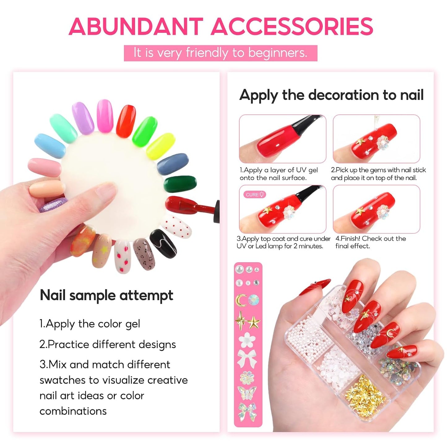 COSCELIA 53pcs Gel Nail Polish Kit with U V light and Drill Starter Kit 35 Colors Gel Nail Polish with 5pcs Top Base Coat Nail Art Professional Gel Manicure Kits Gifts for Women Teens Girls