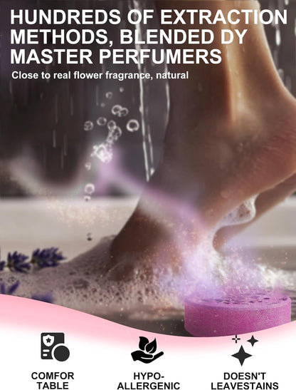 Shower Steamers Aromatherapy Stocking Stuffers 8 Scents, Christmas Gifts for Women Elegant Packaging Birthdays Gifts for Mom, Natural Essential Oil Home Spa Self Care & Relaxing Lavender