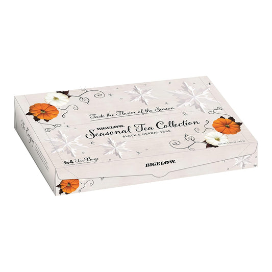 Bigelow Tea Seasonal Collection, Variety Gift Box Sampler, 64 Tea Bags, (Pack of 2)