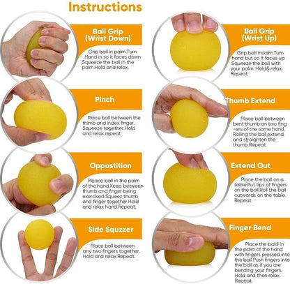 Stress Balls for Adults, Squeeze Squishy Balls for Hand Therapy