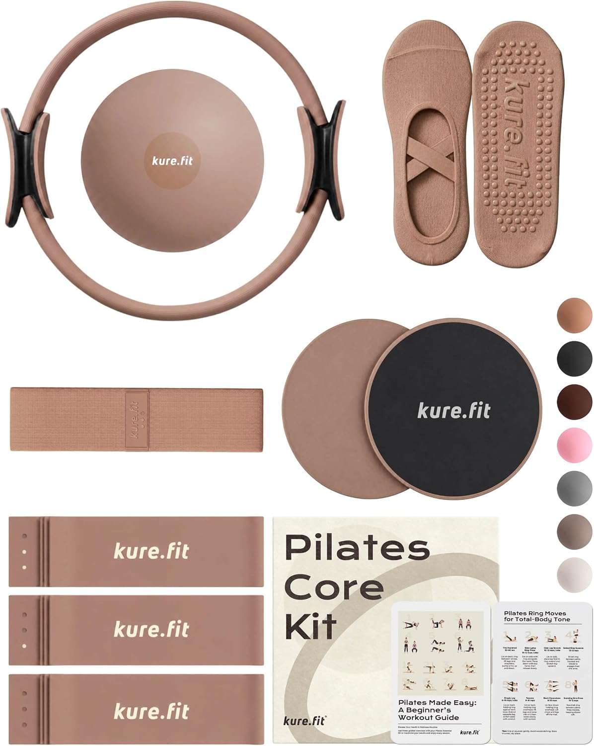 Pilates Kit | Pilates Equipment Set for Home Workouts | Accessories & Guide