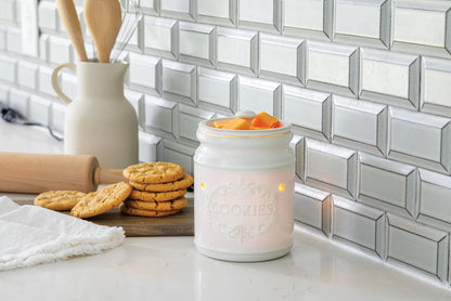 Candle Warmers ETC. Illumination Fragrance Warmer- Light-Up Warmer for Warming Scented Candle Wax Melts and Tarts or to Freshen Room, White Harmony
