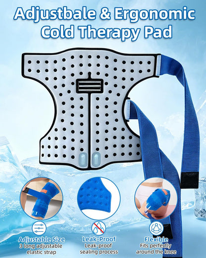 Cold Therapy Machine for Elbow, Ice Machine for Tennis Elbow&Post-Surgery Recovery, Cryotherapy Device with Temp Display & 3 Flow Modes, Adjustable Elbow Wrap for Arthritis, Bursitis, Swelling Relief