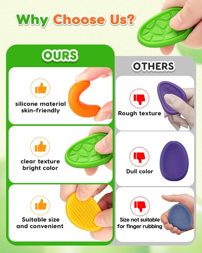 Fidget Toys Sensory Stone for Kids: 24 Pack Textured Worry Stones for Adults - Bulk Fidgets for Classroom Prizes Goodie Bag Stuffers - Quiet ADHD Tools for Autism - Back to School Supplies Gifts