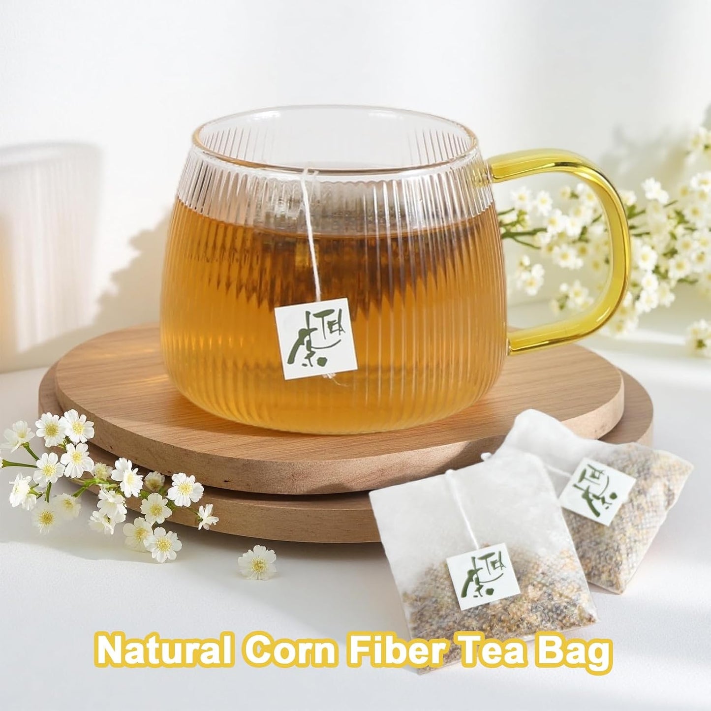 TEARELAE - Chamomile Lavender Tea, 50 Herbal Tea Bags with Lemon Balm for Relaxation & Bedtime - Non-GMO - Caffeine-Free - Floral & Soothing