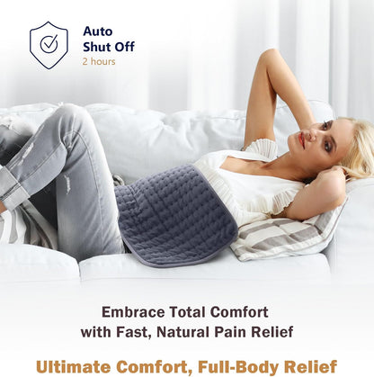 20"x24" XL Heating Pad for Back, Neck & Shoulders, Soft Electric Heating Pad with Moist & Dry Heat, Auto-Off, Machine Washable, Birthday Gifts for Women Wife Mom Her