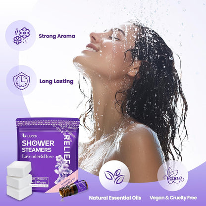14+1 Shower Steamers - 14 Pack Eucalyptus & Mint Shower Bombs Aromatherapy and 5ml Natural Eucalyptus Essential Oils, Eucalyptus for Shower, Birthday Gifts for Women Mom