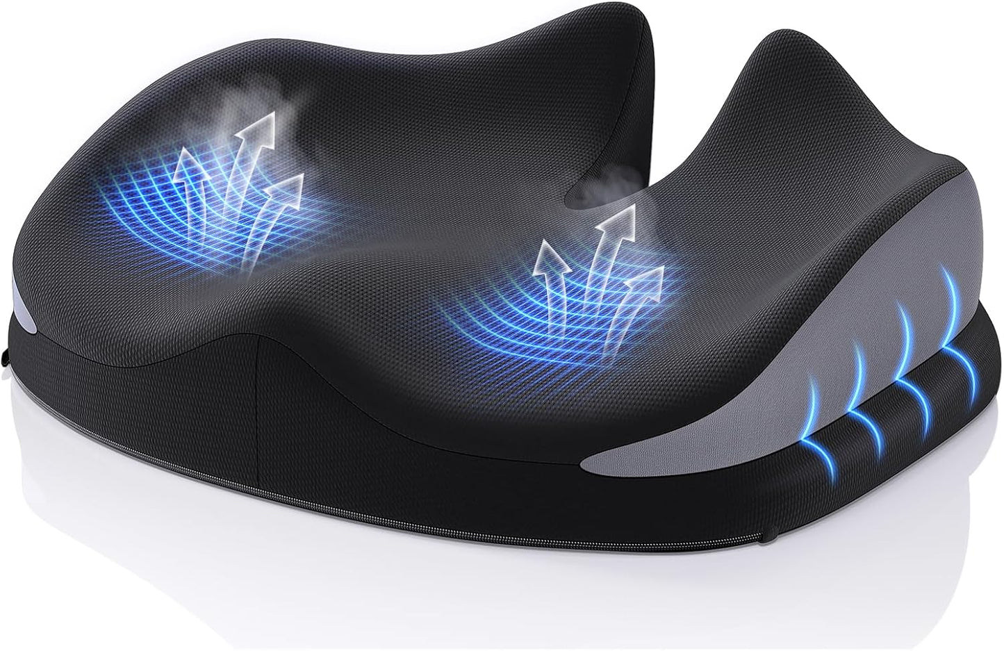 Benazcap Memory Foam Seat Cushion for Office Chair, Ergonomic Chair Cushions for Tailbone Pain Relief, Sciatica & Back Support, Office Chair Cushion & Car Seat Cushion