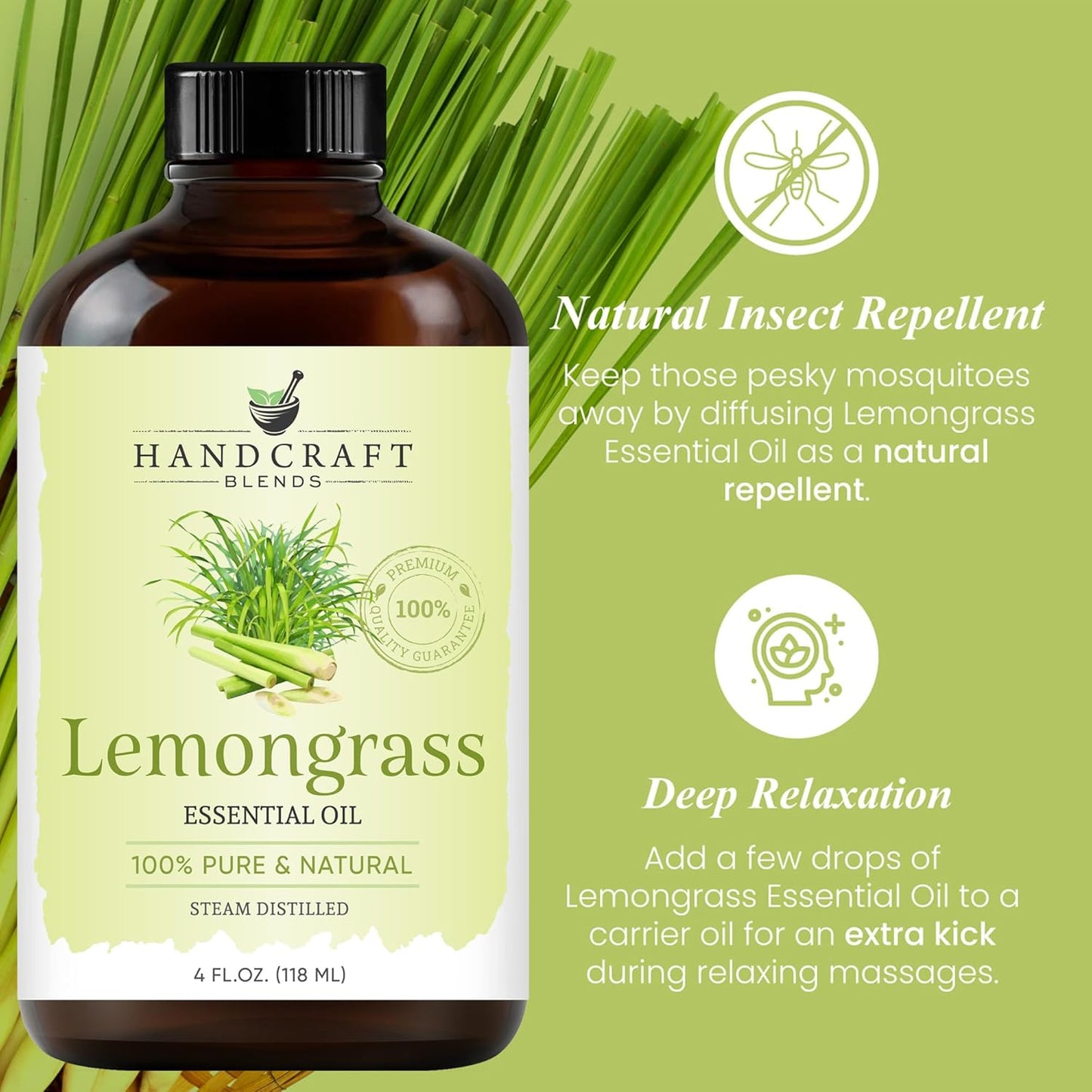 Handcraft Blends Eucalyptus Essential Oil – Huge 4 Fl Oz – 100% Pure and Natural – Premium Grade Essential Oil for Diffuser and Aromatherapy, Skin, Massage, Candle and Soap Making Fragrance