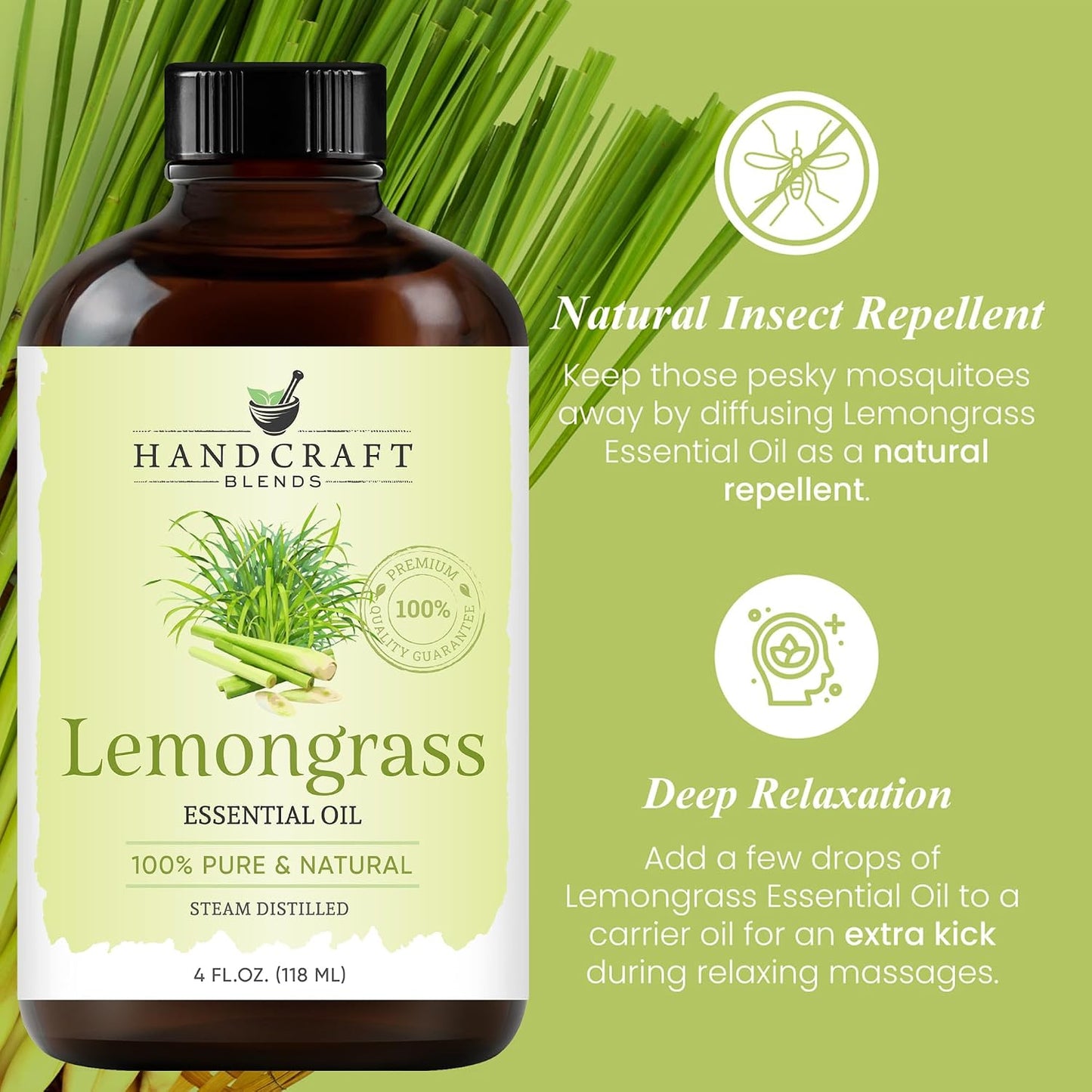 Handcraft Blends Lavender Essential Oil - Huge 4 Fl Oz
