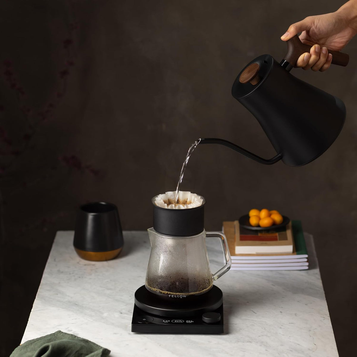 Fellow Stagg EKG Pro Gooseneck Electric Kettle, Brew Timer, 0.9 Liter