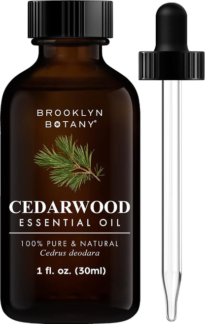 Brooklyn Botany Lavender Essential Oil - Huge 4 Fl Oz - with Glass Dropper - for Aromatherapy and Diffuser