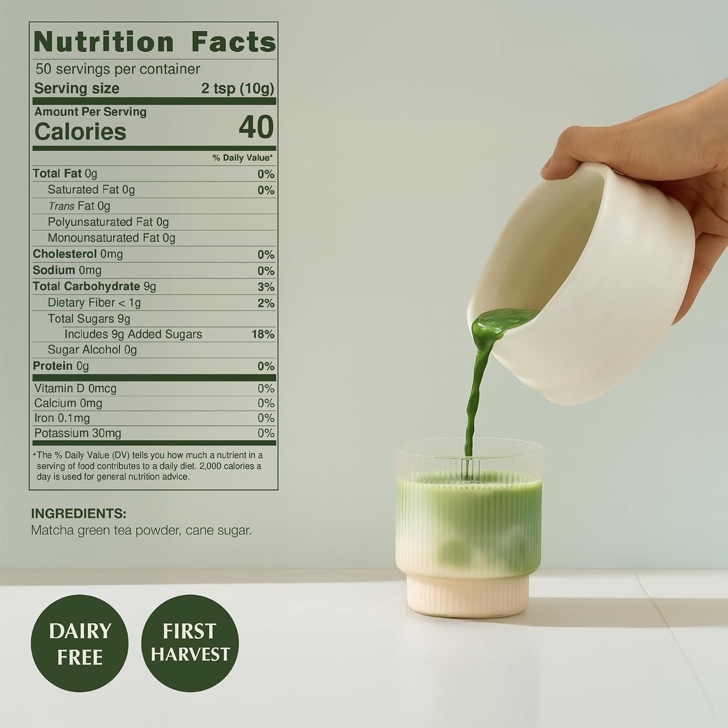 Encha Matcha - Latte Grade Matcha Powder - Unsweetened, First Harvest, Organic Green Tea Powder From Uji, Japan (60g / 2.12 Ounce) Premium for Latte, Smoothie - Caffeine, L-Theanine