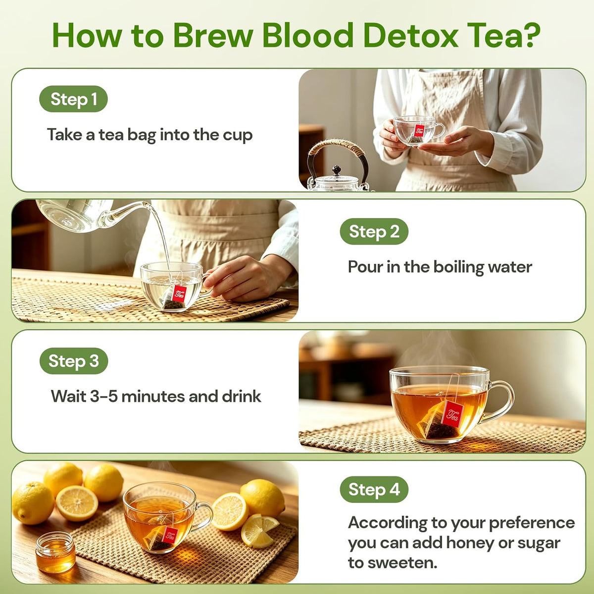 Loose Leaf Tea Sampler, 5 Natural Assorted Tea Gift Set For Tea Lovers