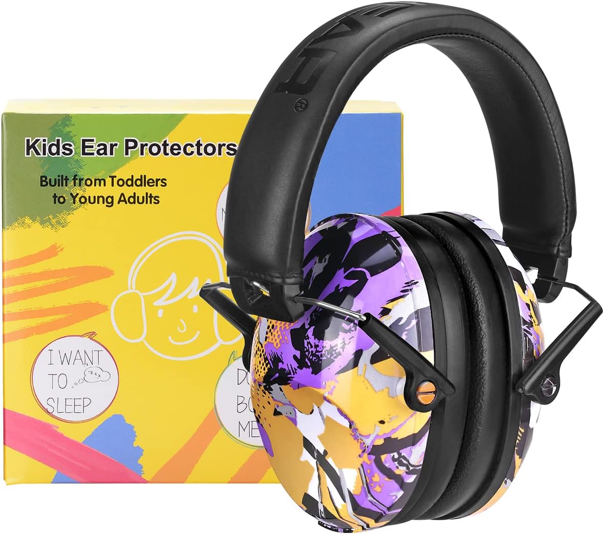 PROHEAR 032 Kids Ear Protection – Ear Muffs for Noise Reduction, 25NRR Noise Cancelling Headphones for Kids,Toddlers, Autism, Sensory Use, Hearing Protection – Orange
