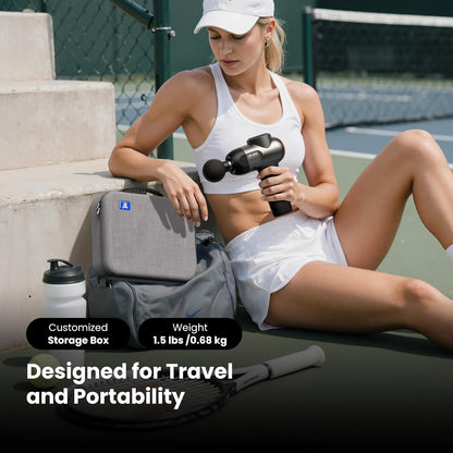 BOB AND BRAD C2 Pro Massage Gun with Heat and Cold Therapy, FSA Eligible & HSA Approved, PT-Developed Deep Tissue Back Massager for Athletes, Men & Women — Birthday & Holiday Gifts