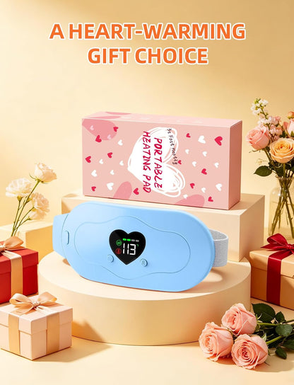 Glyduny Portable Heart Heating Pads, Electric Cordless Heat Pad