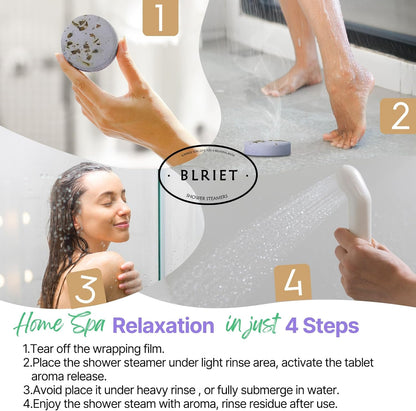 Shower Steamers Aromatherapy Blriet Gifts for Women, Teen Girls, Wife, Her, Mom, Father Days, Daughter, Grandma Basket Stuffers Birthday Gifts Decoration Travel Essentials Self Care Home Spa 8 Pack