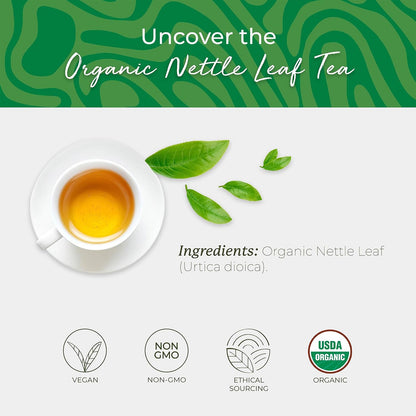 Starwest Botanicals Organic Nettle Leaf Tea, String Free Sachets - 20 Bags