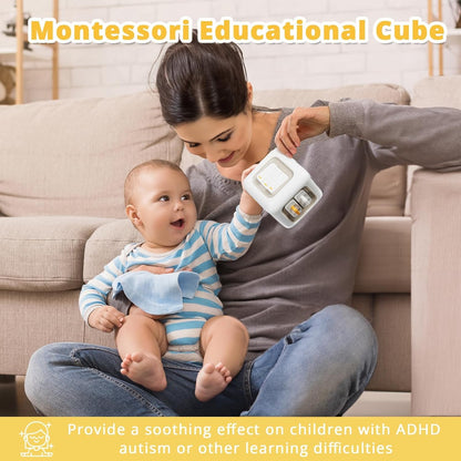 SOCBTNSO Busy Cube Toy for 1 Year Old Boy, Montessori Toys for 1+ Year Old, Travel Toys for Toddlers 1-3, Learning Fine Motor Skills| 1st Birthday Gifts 6 9 12 Months Baby