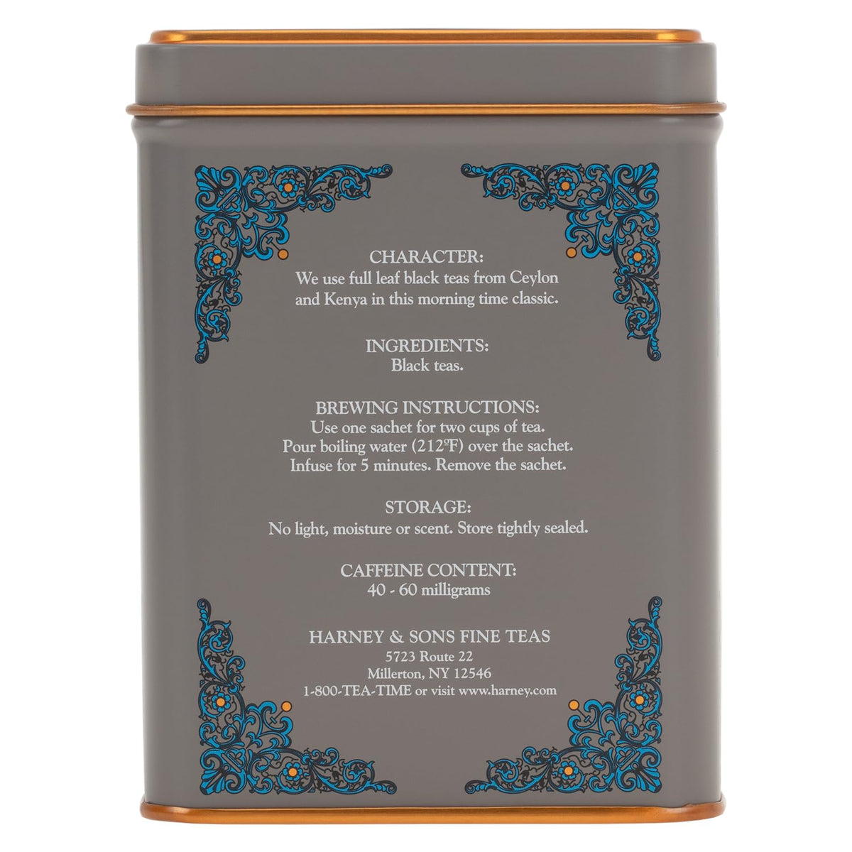 Harney & Sons HT English Breakfast Black Tea, 20 Sachets in Tin