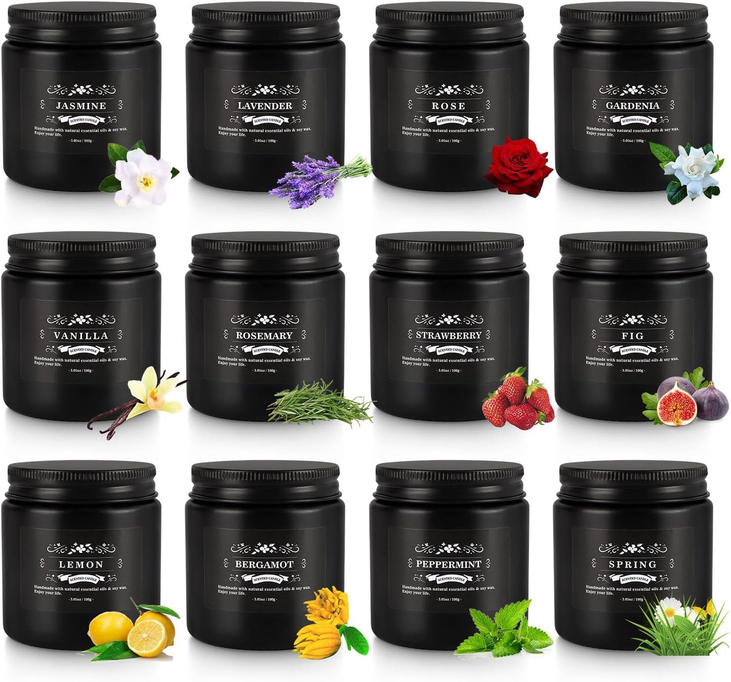36 Pack Scented Candles Set for Home, Relaxing Stress Relief, Aromatherapy - Natural Soy Wax and Fragrance - Gifts for Women, Mom, Best Friend, Wife, Birthday