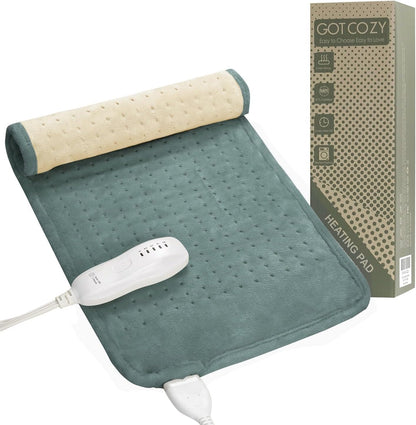 GOTCOZY Heating Pad 12"x24" for Back Pain Relief & Cramps(Rose)