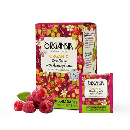 Organsia Herbal Tea-Very Berry with Ashwagandha Flavor