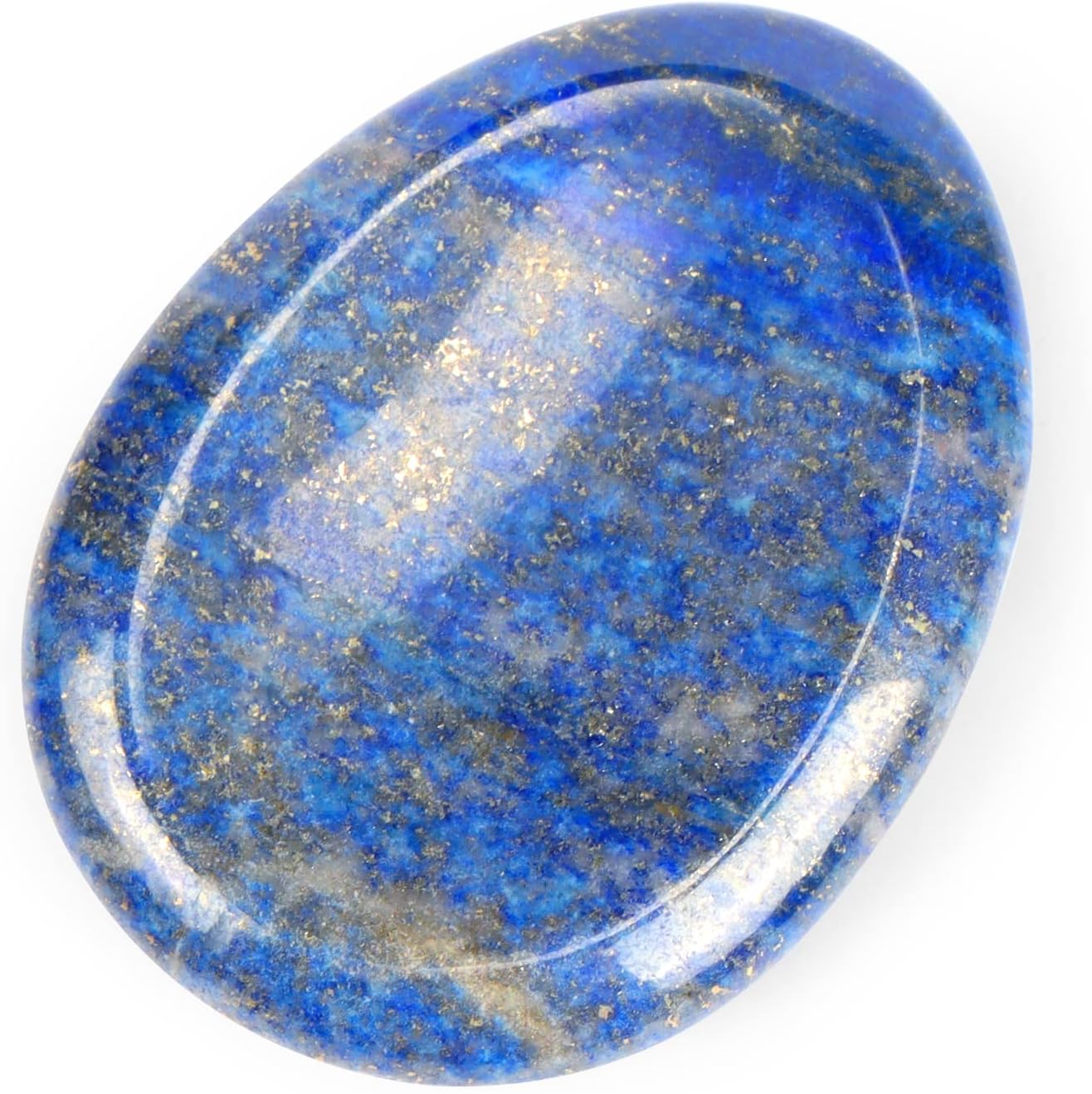 Artistone Moss Agate Crystal Chakra Thumb Worry Stone Teardrop Reiki Healing Stone Pocket Palm Stones for Anxiety Stress Relief Meditation Therapy Geometry Home Decor